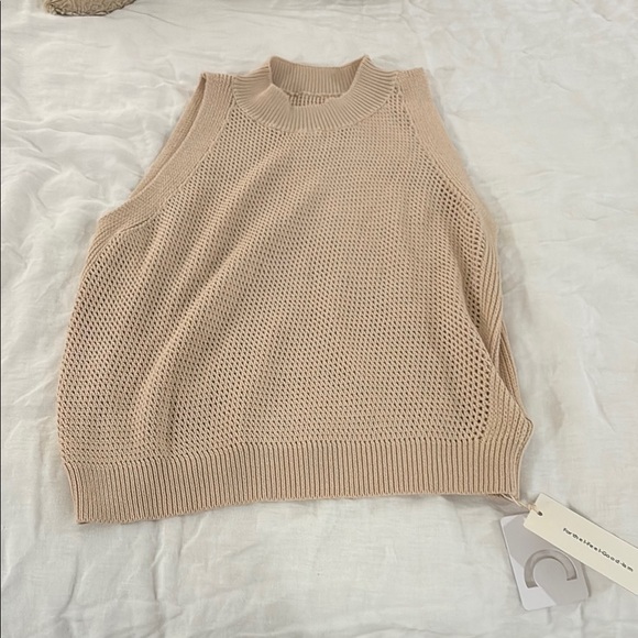Beige Knit sweater tank top - Picture 8 of 12